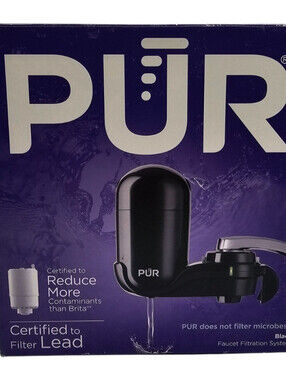 PUR Faucet Filtration System Vertical Mount model in black NEW